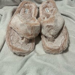 Aerosoles furry slippers.